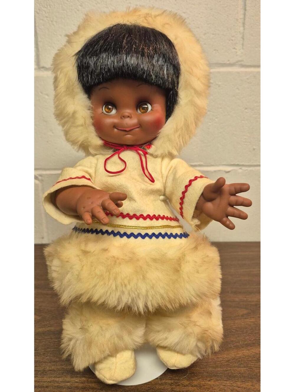 Vintage 1965 Jolley Toys Eskimo Doll
